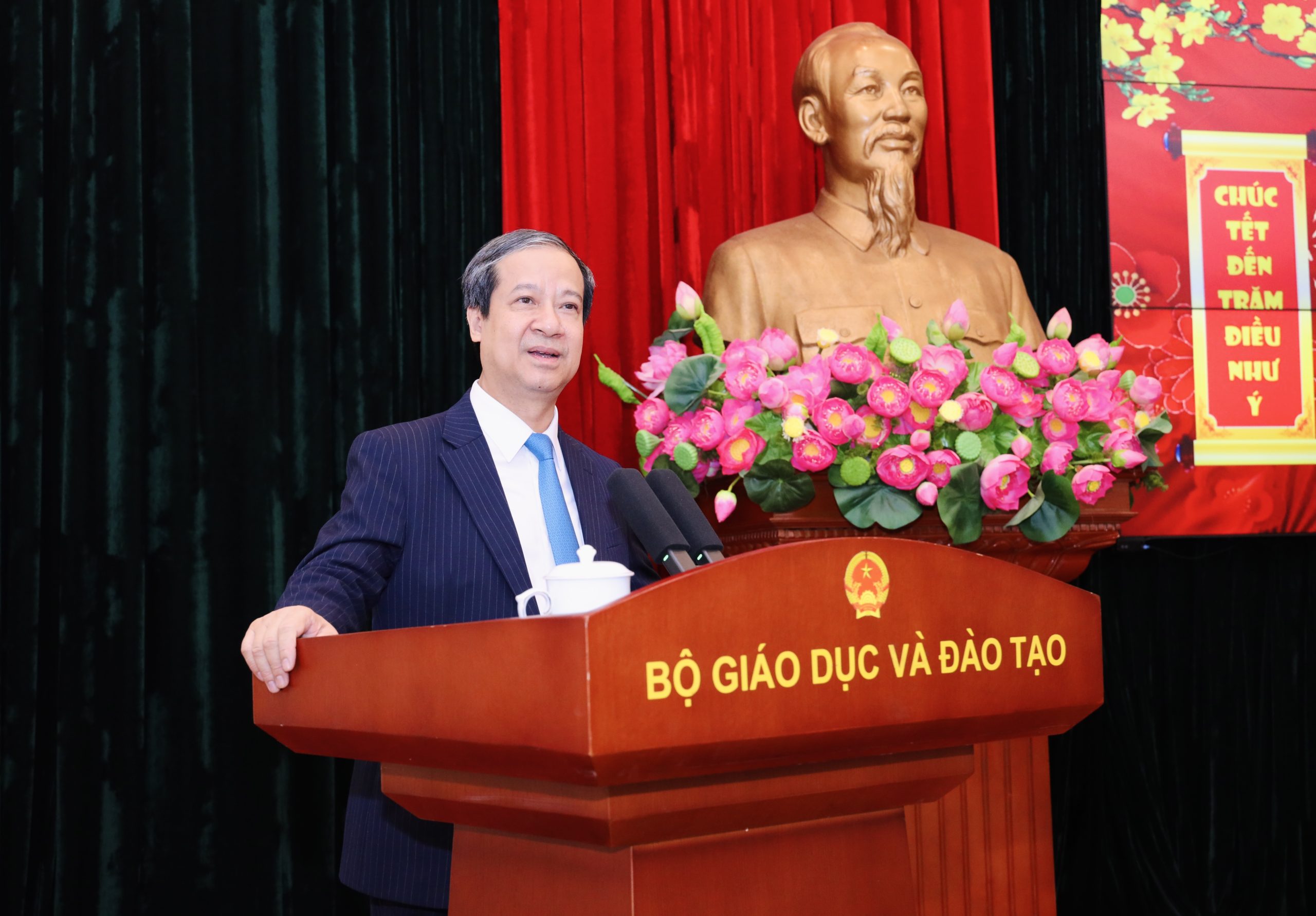 Bộ trưởng Bộ Giáo dục và Đào tạo phát biểu chào xuân Bính Ngọ 2026